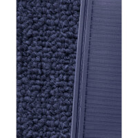 Teppichsatz Teppich für Mercedes W110 kleine Heckflosse Gummi Absatzschoner blau (Schlinge)