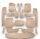 Teppichsatz Teppich für Mercedes W116 SEL Gummi Absatzschoner beige (Schlinge)