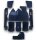 Teppichsatz Teppich für VW Käfer Mexico 1985-2003 mit Fußstütze blau (Schlinge)