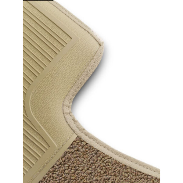 Teppichsatz Teppich Gummi passend für Mercedes Benz W111 Coupe beige (Schlinge)