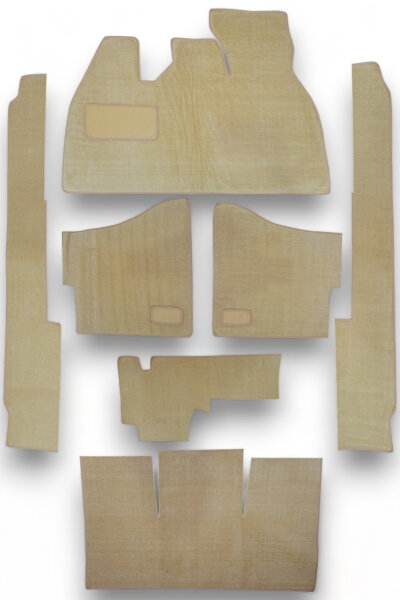 Teppich Teppichsatz Autoteppich für VW Käfer Typ 1 1958 - 1968 beige (Schlinge)