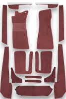 Teppich Teppichsatz für Opel GT dunkelrot(Schlinge)