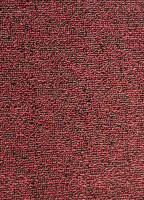 Teppichsatz für Mercedes Ponton W128 180 Gummi Absatzschoner dunkelrot (Schlinge)