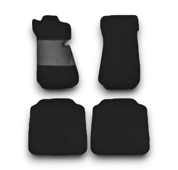 Auto Fußmatten Teppich  für Mercedes W114 W115 schwarz (Velour)