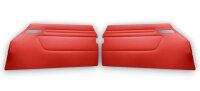 Türpappen Türverkleidungen Türkarten für Mercedes SL R107 W107 2-teilig rot