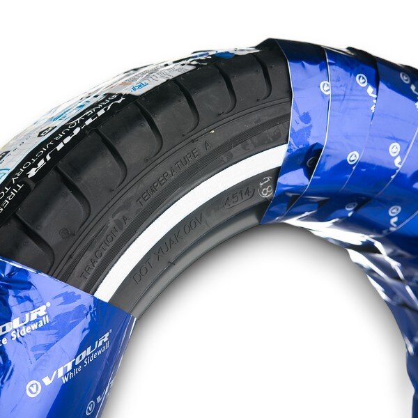 Weißwandreifen Vitour Formula X White ring 8 mm 195/55 R15 H