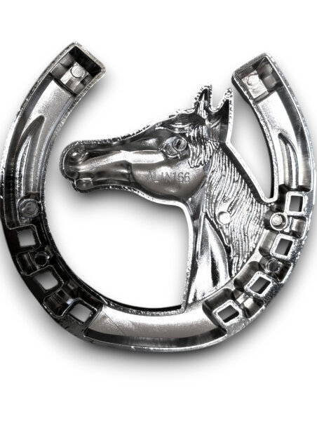 Chrom Hufeisen Kühlergrill Glücksbringer Oldtimer Mercedes VW Opel Porsche BMW