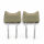 Kopfstützen Hasenohr Paar Echtleder beige hinten für Mercedes  SL R107 W114 W115 etc.