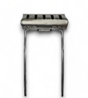 Kopfstützen Hasenohr Paar Echtleder braun hinten für Mercedes SL R107 W114 W115 etc.