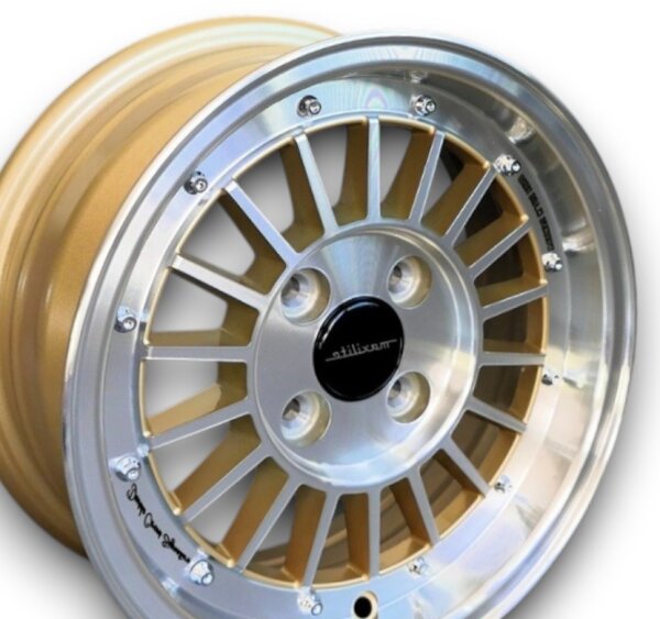 Working Class Hero Style Leichtmetallfelgen gold für Fiat 125 5,5x13 ET 7