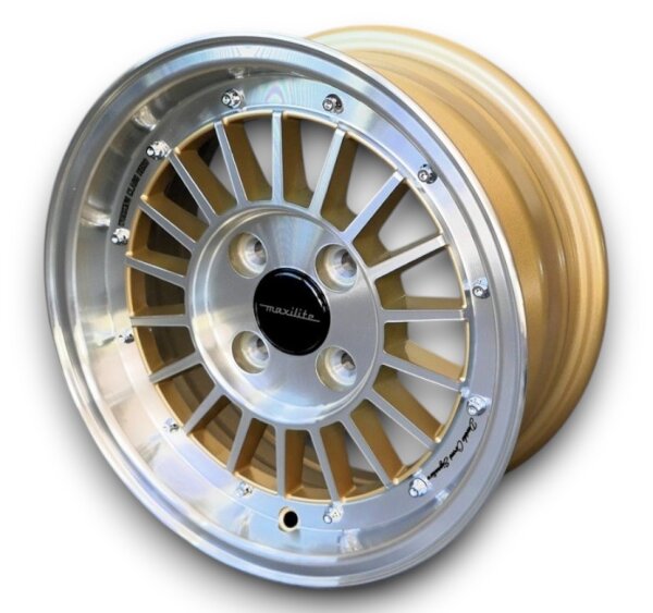 Working Class Hero Style Leichtmetallfelgen gold für Fiat Cinquecento 91 - 98 5,5x13 ET 7