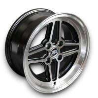 RS Style Leichtmetallfelgen Felgen für Schwarz Ford Escort MK2 7x13 ET 5