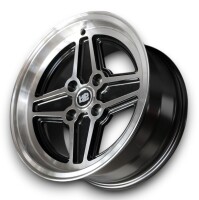 RS Style Leichtmetallfelgen Felgen für Schwarz Ford Escort MK2 7x13 ET 5