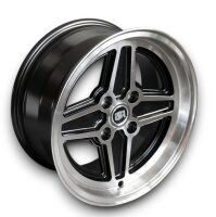 RS Style Leichtmetallfelgen Felgen für Schwarz Ford Cortina MK5 7x15 ET 5