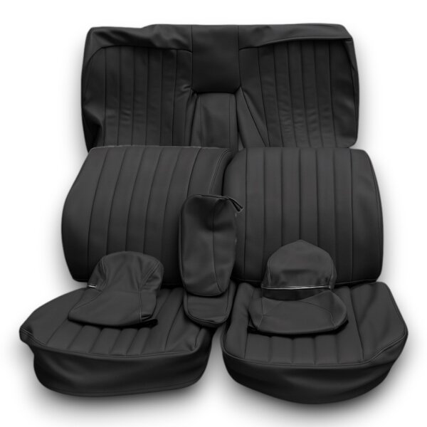 SitzBezüge Bezüge für Mercedes W123 Coupe 3. Serie ab 09. 1982 schwarz