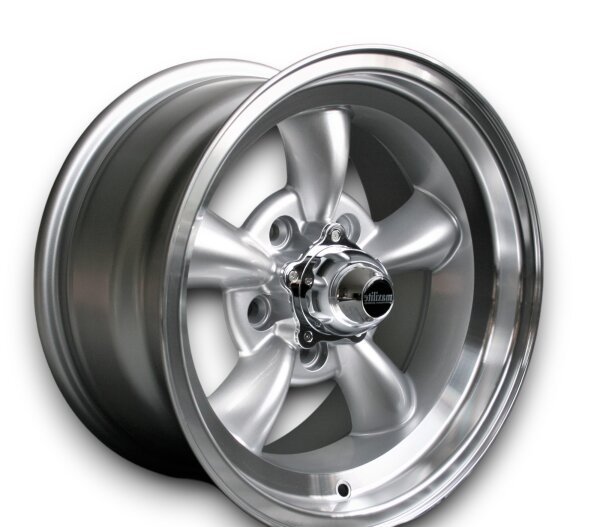 Torque Thrust Style Leichtmetallfelgen Silber für Ford Mustang LAE 9x19 ET 35