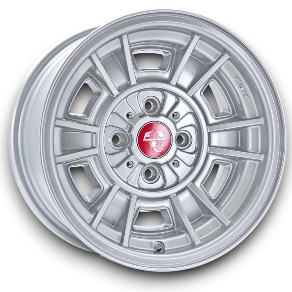 CD66 Style Leichtmetallfelgen silber für Lancia Beta Montecarlo 7x13 ...
