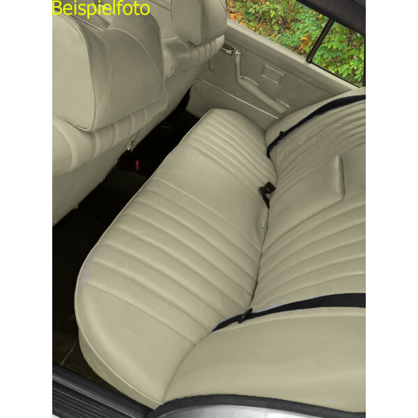 Sitzbezüge Bezüge für Mercedes W123 T-Modell 3. Serie beige-creme  durchgehende Rückbank