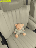 Sitzbezüge Bezüge für Mercedes W123 T-Modell 3. Serie beige-creme  durchgehende Rückbank