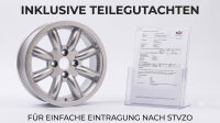 Evo Style Leichtmetallfelgen Glanz Silber für Mercedes CLK W209 8,25x17 ET 34