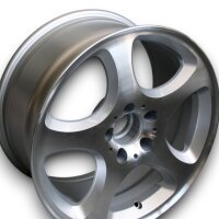 Sador Style Leichtmetallfelge Glanz Silber für Mercedes C-Klasse W203 8,25x17 ET 34