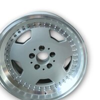 Aero 3 Style Felgen Glanz Silber für Mercedes SL R107 / SLC 86 - 89 10x17 ET 19