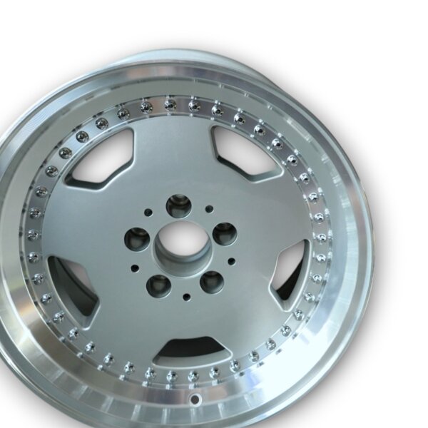 Aero 3 Style Felgen Glanz Silber für Mercedes W126 8,5x17 ET 18