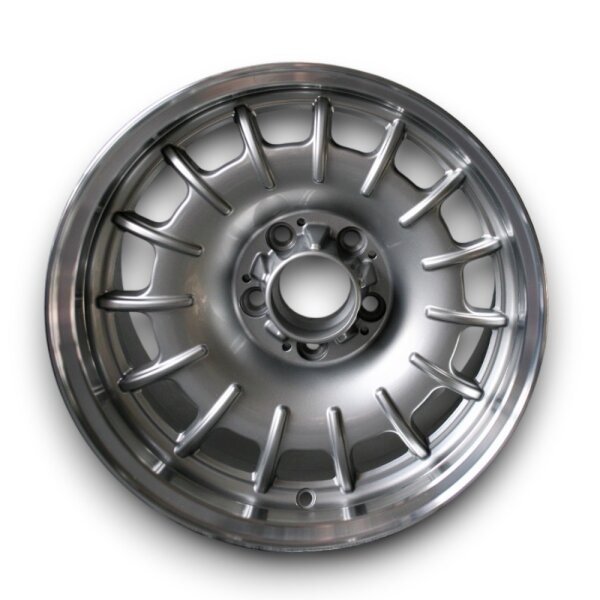 Barock Style Felgen Glanz Silber für Mercedes W126 7x16 ET 11