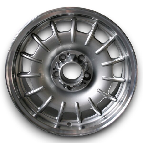 Barock Style Felgen Glanz Silber für Mercedes W126 7x16 ET 11