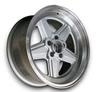 Penta Style Felge Glanz Silber für Mercedes W126 9x17 ET 12
