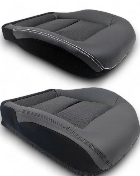 Sitzbezug Sitzfläche Vordersitz für Mercedes Benz W212 schwarz
