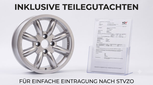 Super RS Style Leichtmetallfelgen für Opel Manta B 8x16 ET 20