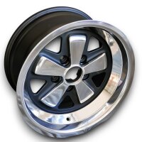 5 Speichen Style Felgen schwarz Flat Six für Porsche...