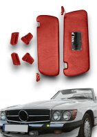 Sonnenblenden Sunvisor Paar mit Stangen + Clips für Mercedes SL 107