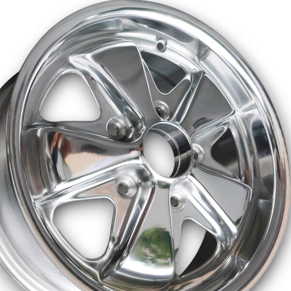 5 Speichen Style deep six Felgen poliert für Porsche 911 72-73 6x15 ET 36