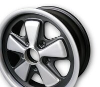 5 Speichen Style eloxierter Look flat six Felgen für Porsche 911 69 - 71 6x15 ET 36