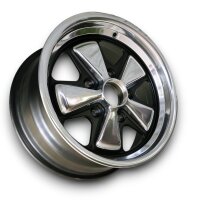 5 Speichen Style Design 72 Felgen schwarz für Porsche 911 74 - 77 7x15 ET 23,3