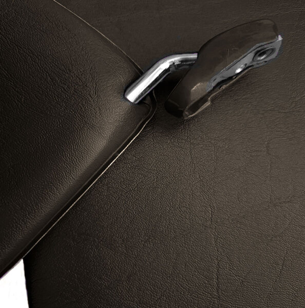 Sonnenblenden Sunvisor Paar mit Stangen + Clips für Mercedes SL 107 braun Rechtslenker