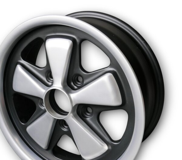 5 Speichen Style eloxierter Look flat six Felgen für Porsche 911 74 - 77 6x15 ET 36