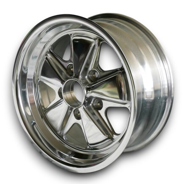 5 Speichen Style Design 72 Felgen poliert für Porsche 914/6 7x15 ET 23,3