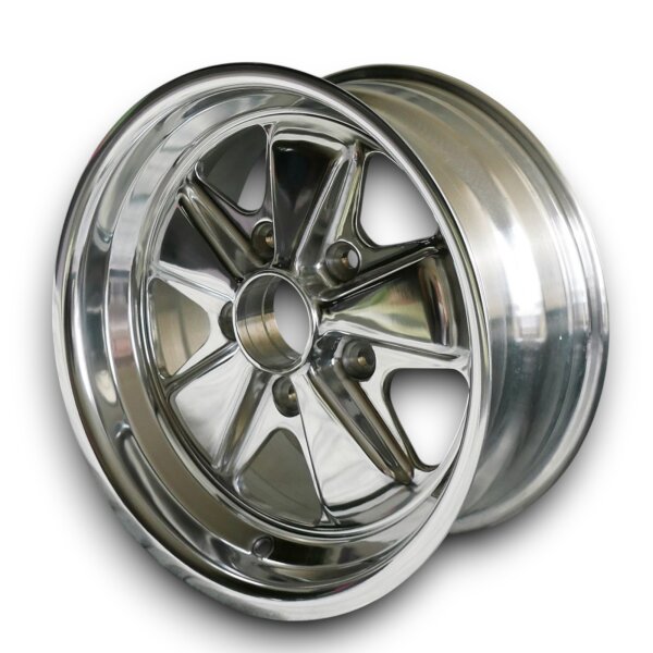 5 Speichen Style Design 72 Felgen poliert für Porsche 914/6 7x15 ET 23,3