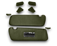 Sonnenblenden Sunvisor Paar mit Stangen + Clips für Mercedes SL 107 dunkelgrün Rechtslenker