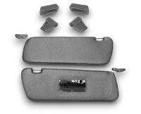 Sonnenblenden Sunvisor Paar mit Stangen + Clips für Mercedes SL 107 grau Rechtslenker