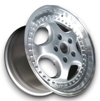 Multi Piece Style Leichtmetallfelge silber für Porsche 964 10x18 ET 61
