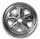 5 Speichen Style Leichtmetallfelgen poliert für Porsche 944 1987 - 1989 7,5x17 ET 52