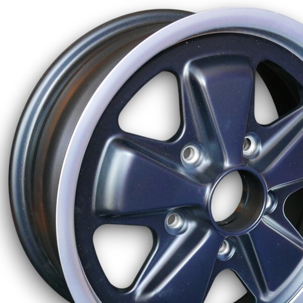 5 Speichen Style flat six Felgen schwarz für Porsche 924 Carrera GT 6x15 ET 36