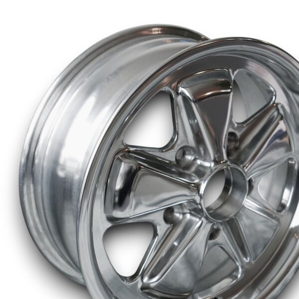5 Speichen Style Felgen Flat Six poliert für Porsche 944 81-86 6x15 ET 36