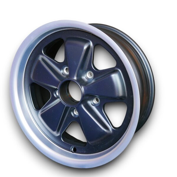 5 Speichen Style Felgen schwarz Flat Six für Porsche 911 Carrera 6x15 ET 36