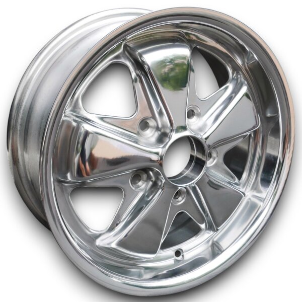 5 Speichen Style Felgen Deep Six poliert für Porsche 911 Carrera 6x15 ET 36