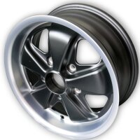 5 Speichen Style Felgen Deep Six schwarz für Porsche...